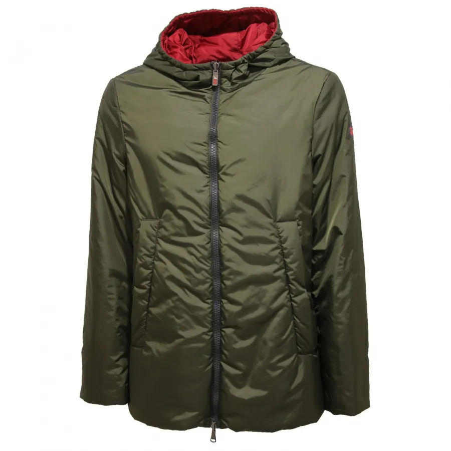 0687V piumino uomo OOF OOFWEAR REVERSIBLE green/red jacket men