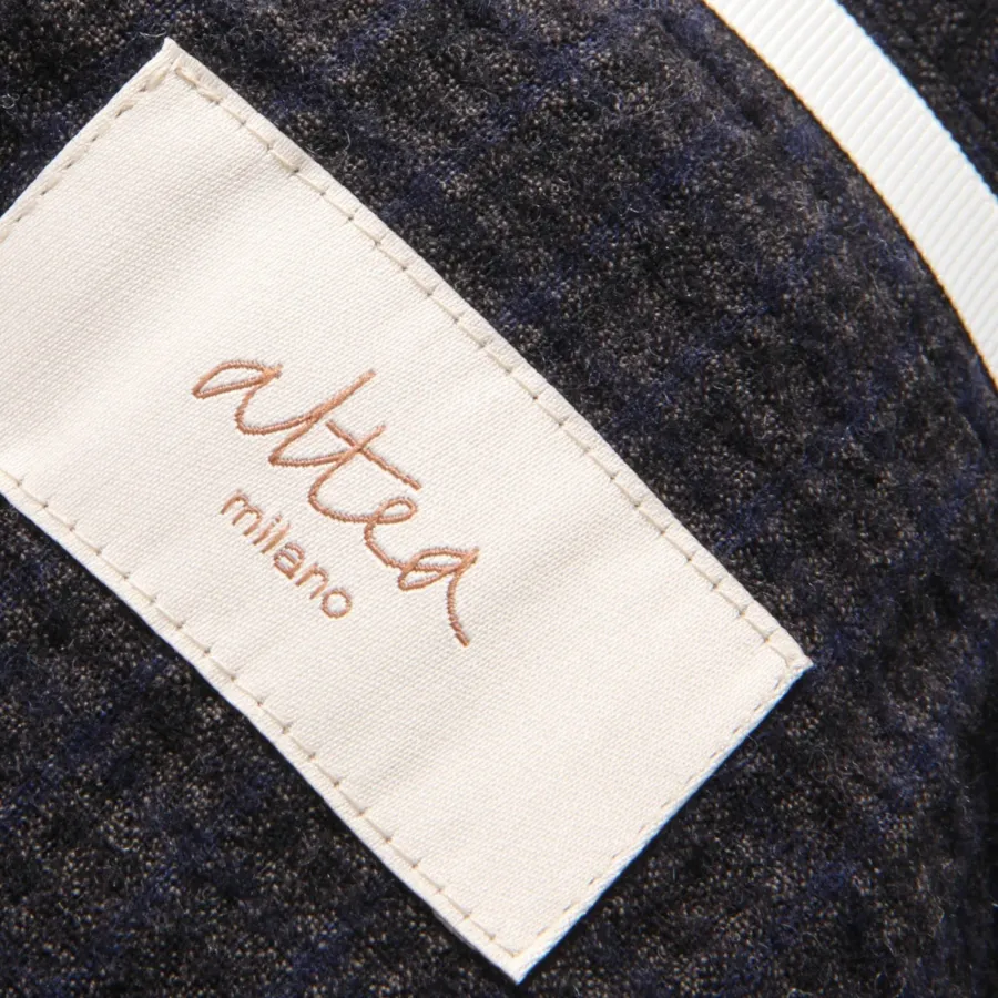 8600AH giacca uomo ALTEA grey/blue wool/cotton checked jacket men