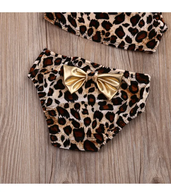 Bikini bimba monospalla leopard