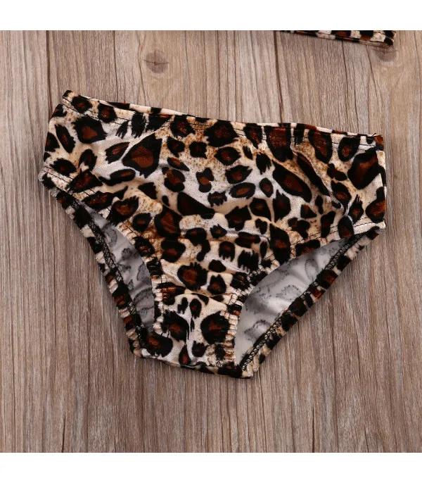 Bikini bimba monospalla leopard