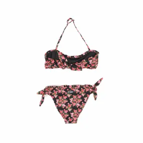 Bikini Con Rose Sfondo Nero