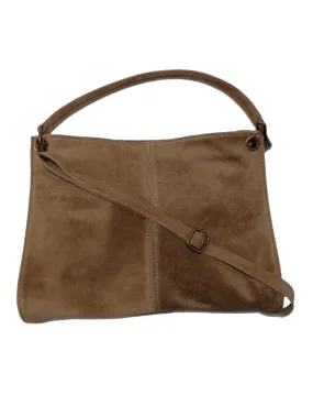 Borsa Hobo in Vera Pelle Scamosciata