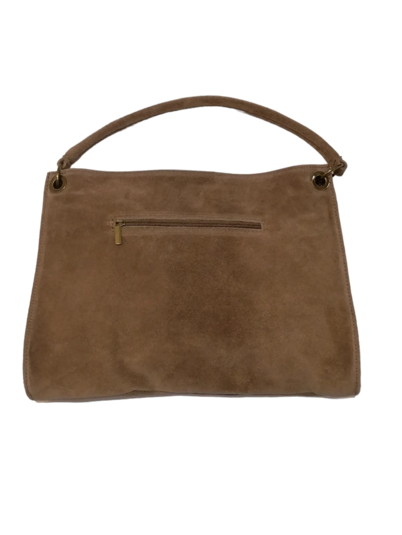 Borsa Hobo in Vera Pelle Scamosciata