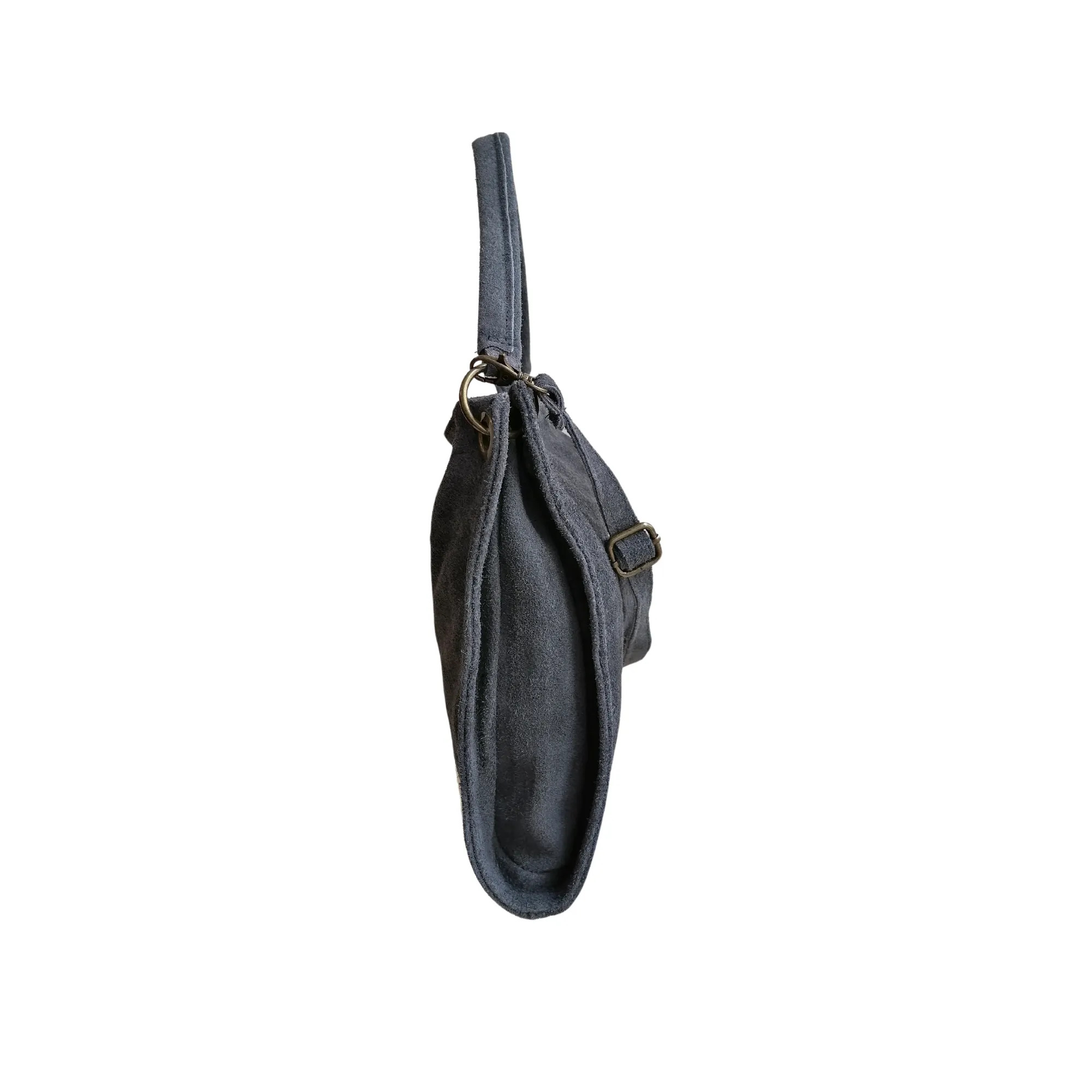 Borsa Hobo in Vera Pelle Scamosciata