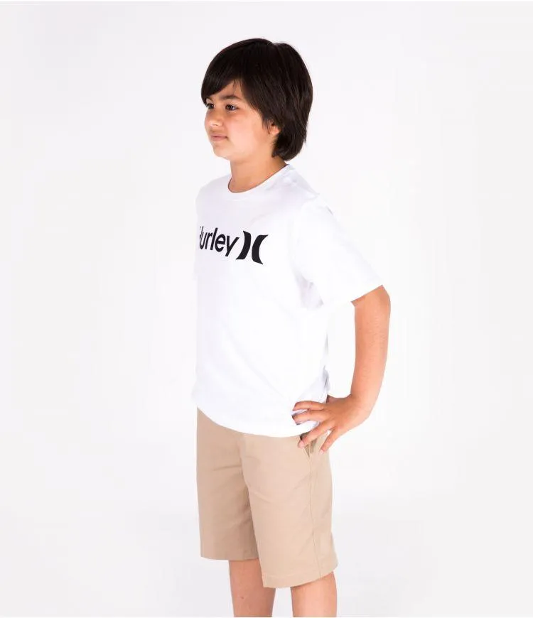 Boys One & Only Solid Tee Ss White