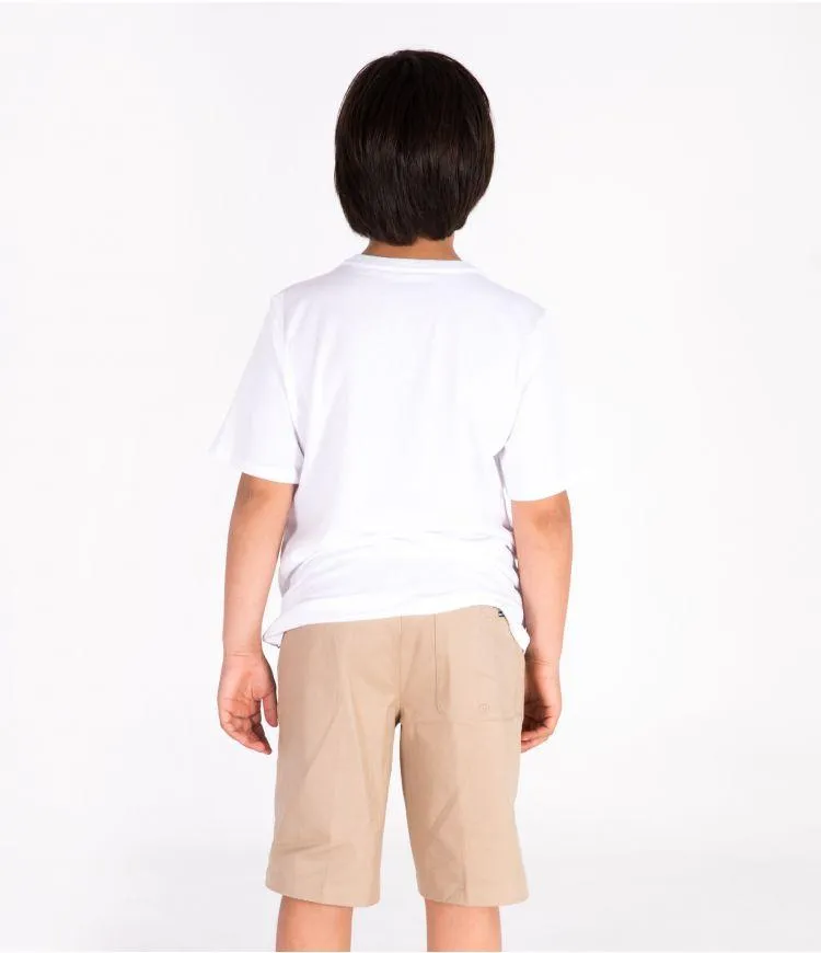 Boys One & Only Solid Tee Ss White