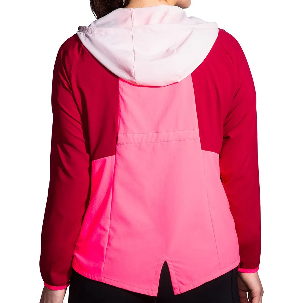 Brooks Giacca Running Canopy Jacket Quartz Hyper Rosa Donna