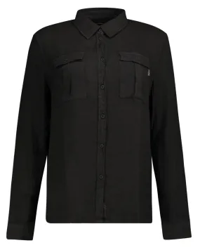 Camicia Crystal lino nero