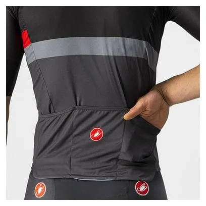 Castelli Maglia A Blocco Nera/Grigia