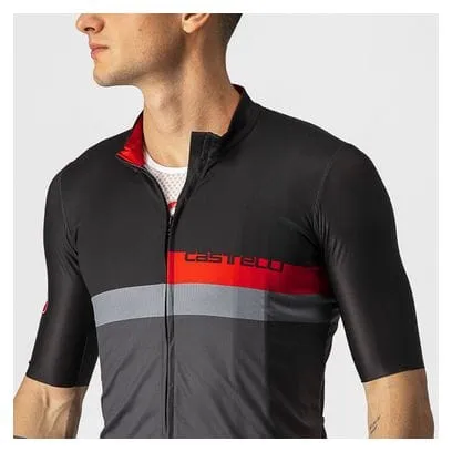 Castelli Maglia A Blocco Nera/Grigia