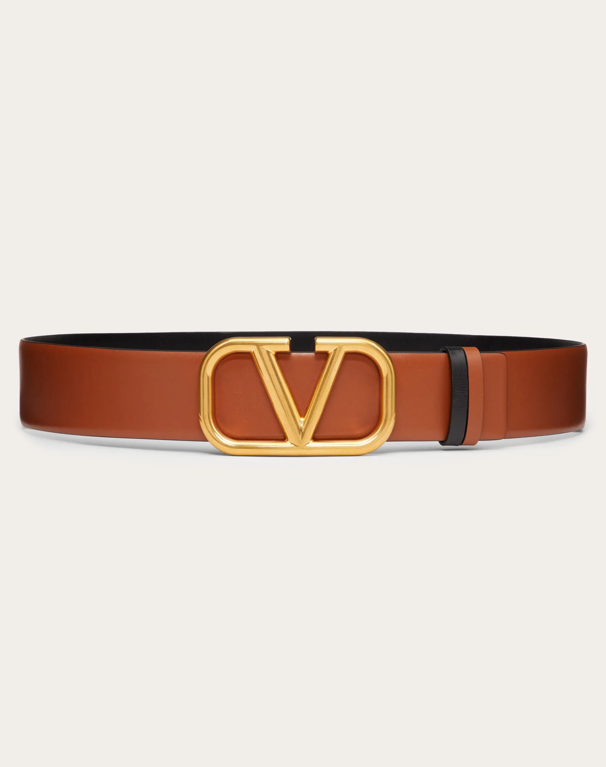 CINTURA REVERSIBILE VLOGO SIGNATURE IN VITELLO LUCIDO 40 MM