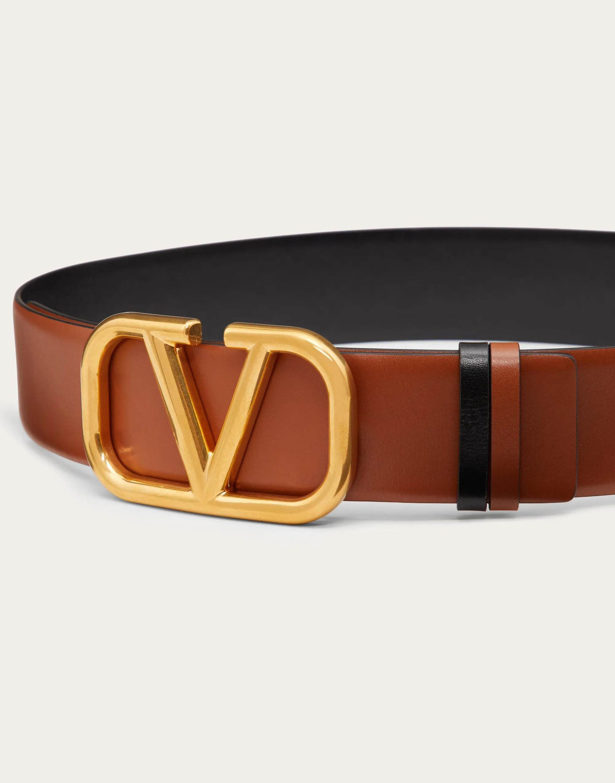 CINTURA REVERSIBILE VLOGO SIGNATURE IN VITELLO LUCIDO 40 MM