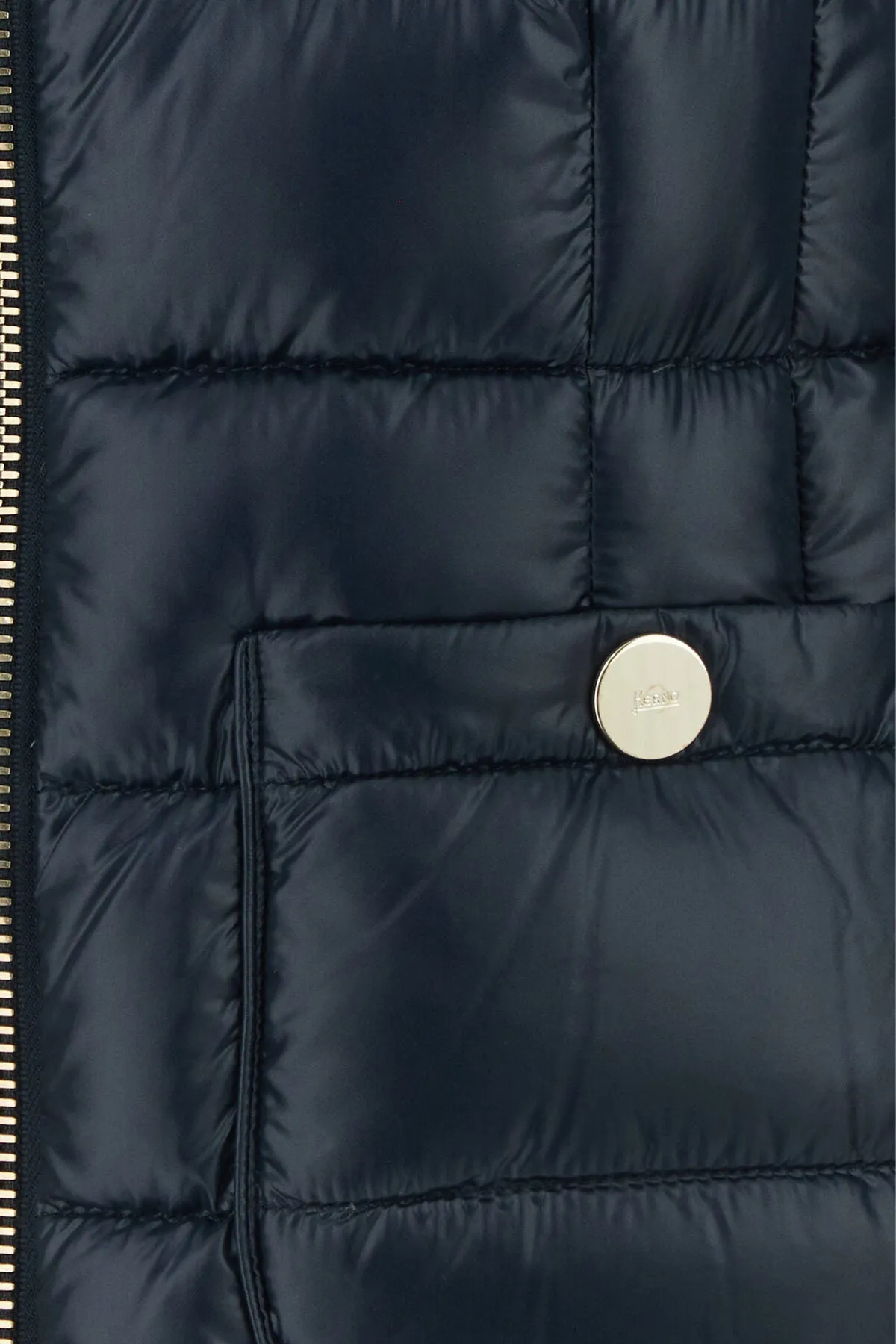 Dark blue nylon Maria down jacket    