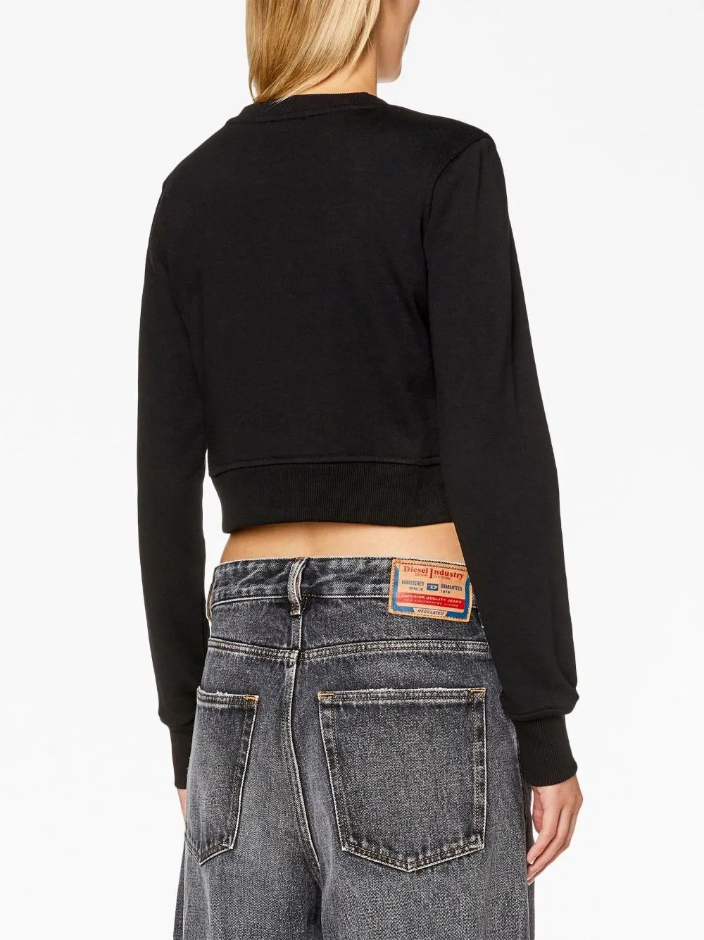 Diesel-Felpa crop F-Slimmy-Od con cut-out