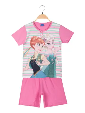 Disney Frozen Pyjama court pour fille en coton