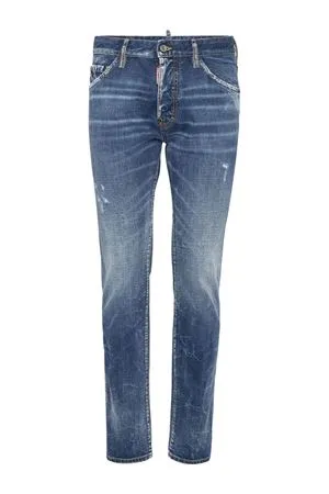 DSQUARED Abbigliamento,Jeans Jeans skinny in cotone blu 