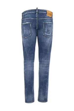 DSQUARED Abbigliamento,Jeans Jeans skinny in cotone blu 