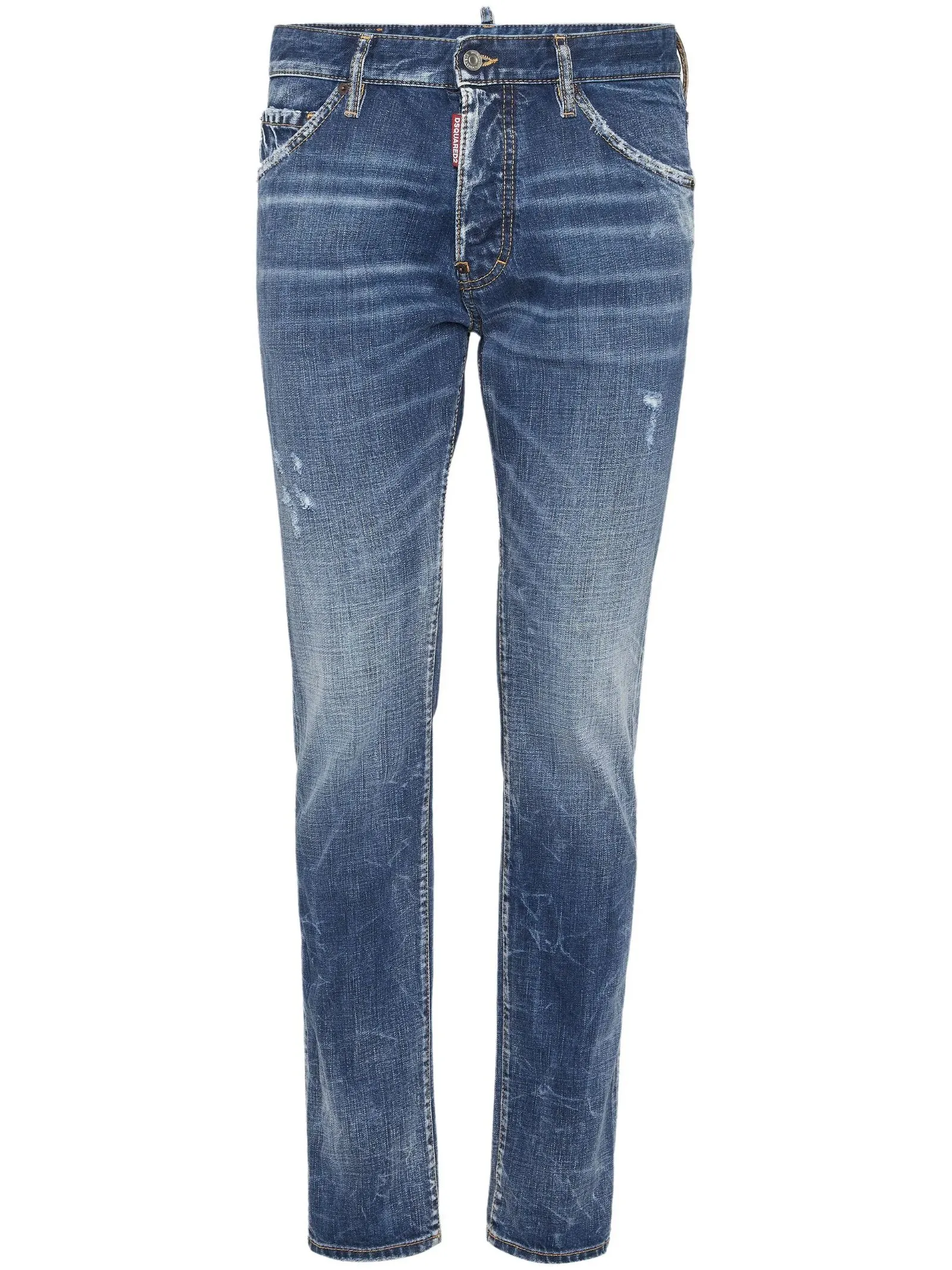 DSQUARED Abbigliamento,Jeans Jeans skinny in cotone blu 