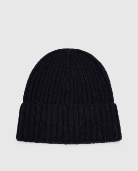 Enrico Mandelli Cappello in cashmere blu con cicatrice A9K0315425