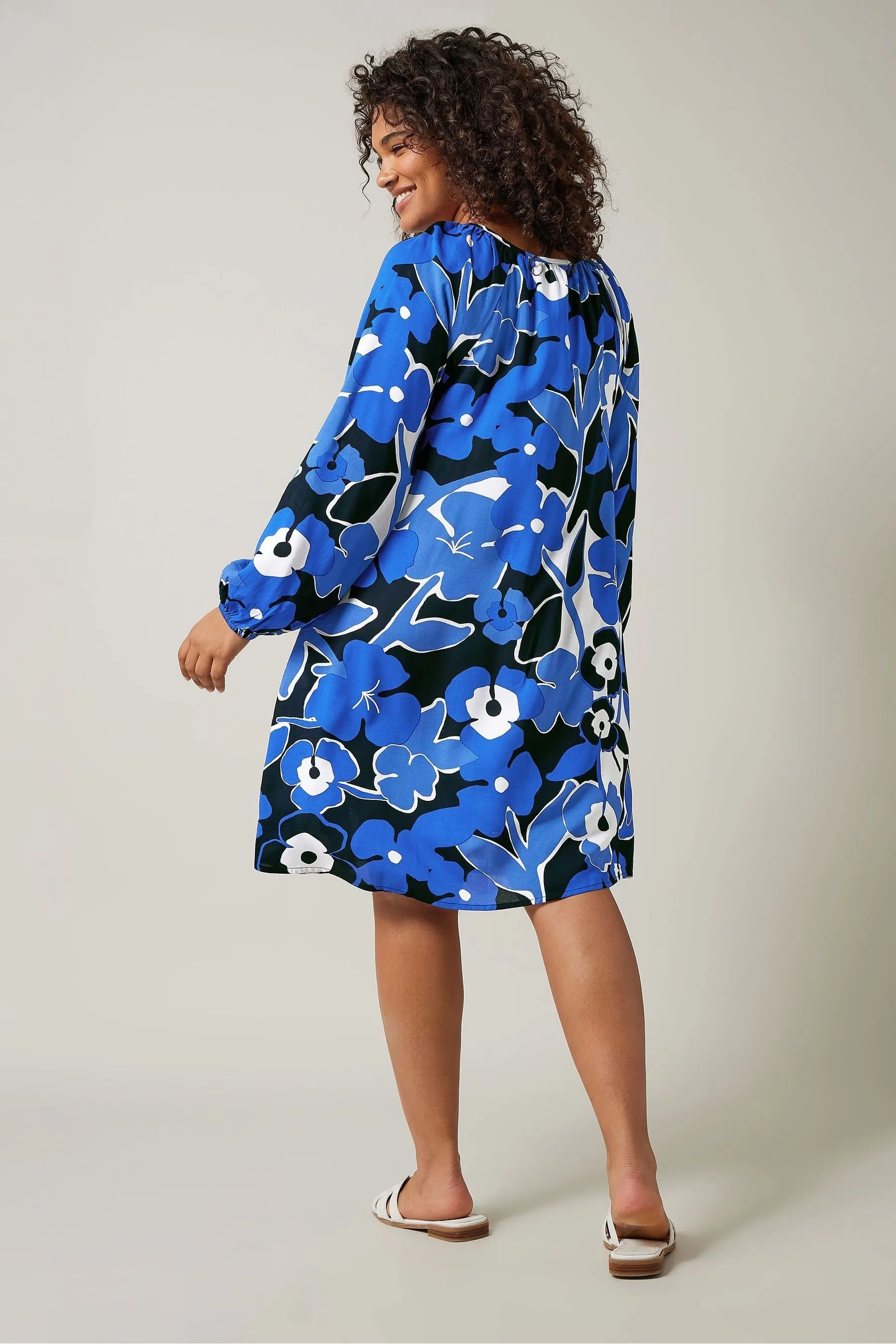 Evans Curve Floral Print Tunic Dress