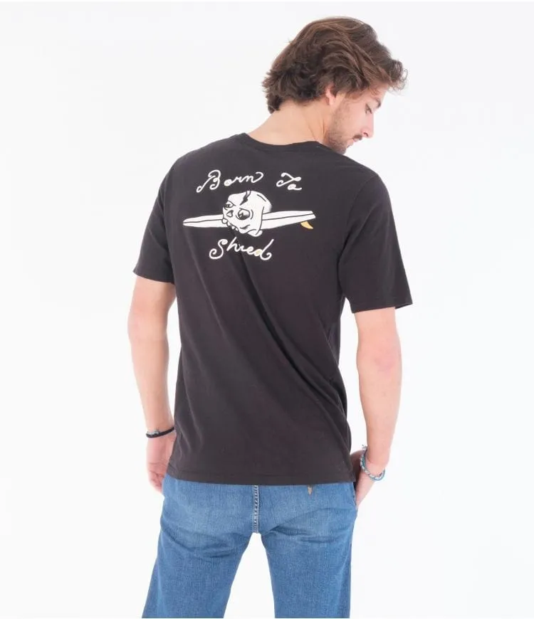 EVERYDAY WASH BORN TO SHRED PKT TEE SS - BLACK