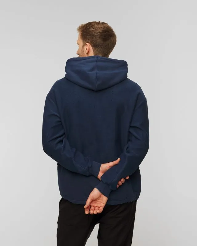 Felpa blu scuro con cappuccio da uomo Dondup Fleece