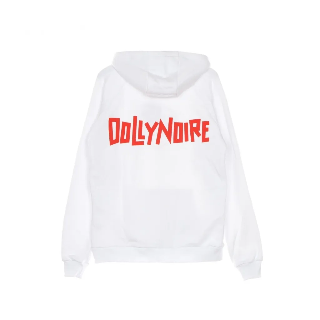 felpa cappuccio uomo logo dlynr hoodie WHITE