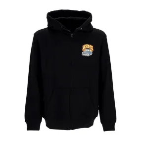 felpa cappuccio zip uomo hot rod full-zip hoodie BLACK