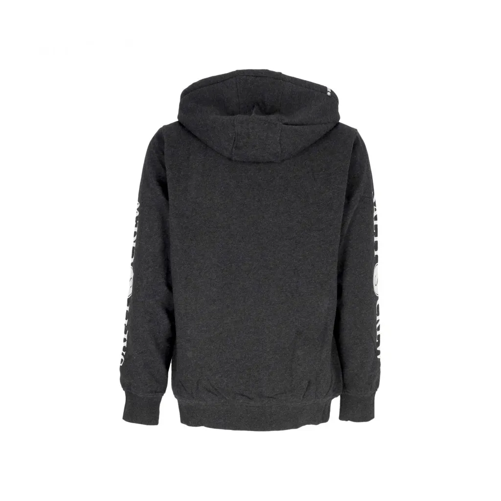 felpa cappuccio zip uomo refuge sherpa zip fleece BLACK HEATHER