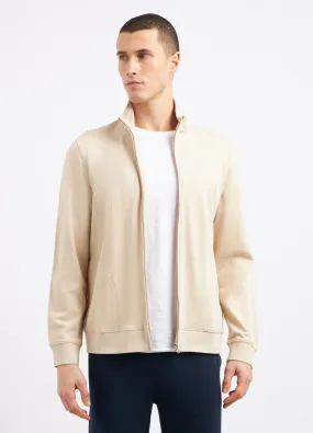 Felpa full zip in cotone uomo