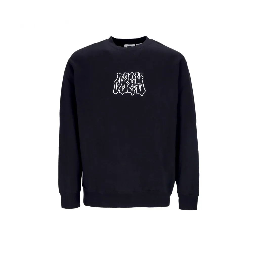 felpa girocollo uomo rabid crew specialty fleece BLACK