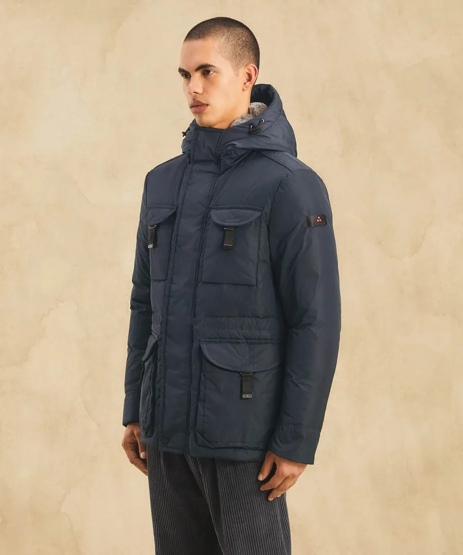 FIELD JACKET IN TAFFET CANGIANTE AIPTEK NBE 03 FUR