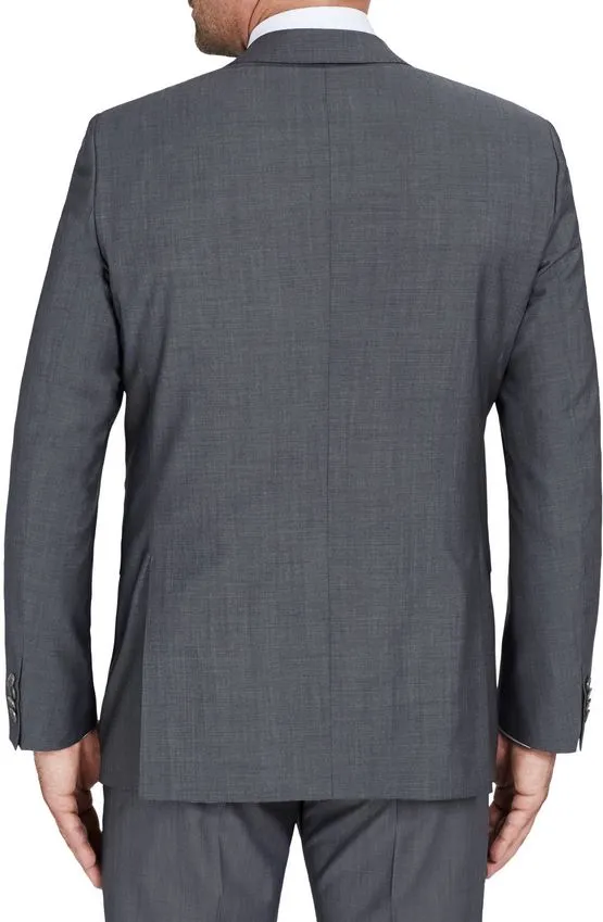 Grey suit digel drop six regular fabric marzotto natural stretch