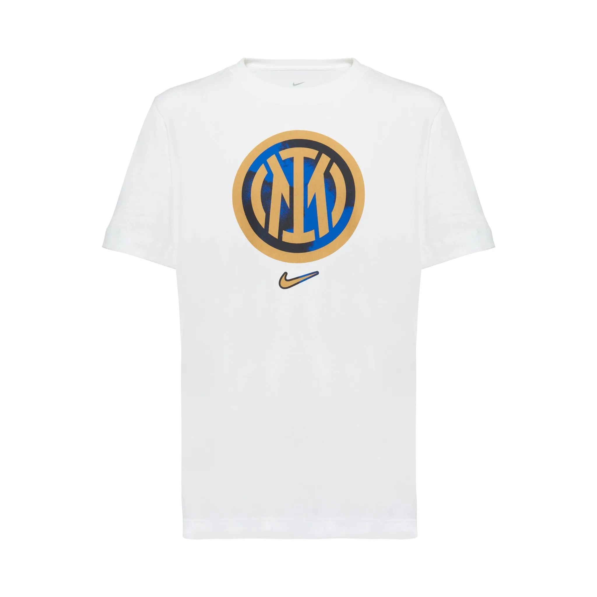 IM NIKE T-SHIRT LOGO CREST BIANCA BAMBINO