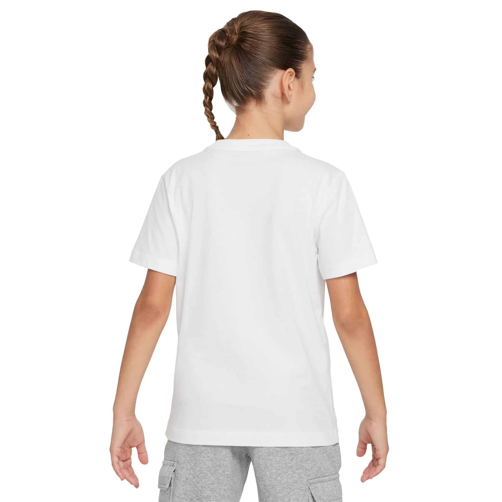 IM NIKE T-SHIRT LOGO CREST BIANCA BAMBINO