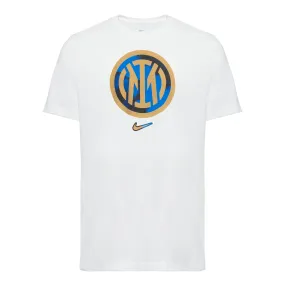 IM NIKE T-SHIRT LOGO CREST BIANCA UOMO