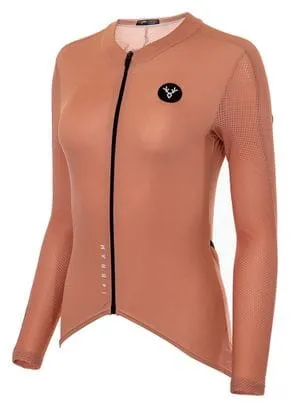 LeBram Turini Maglia Donna Maniche Lunghe Rosa Terracotta