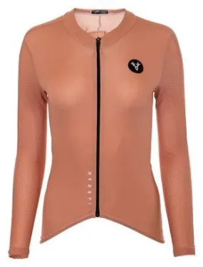 LeBram Turini Maglia Donna Maniche Lunghe Rosa Terracotta