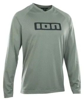 Maglia a manica lunga MTB ION Logo Verde chiaro