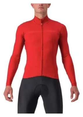 Maglia manica lunga Castelli Pro Thermal Mid Rosso