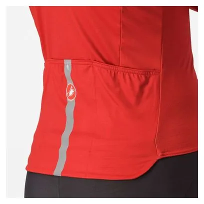 Maglia manica lunga Castelli Pro Thermal Mid Rosso