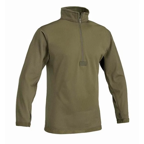 Maglia micropile tecnico GRID c/zip corta 2° LIV. Verde