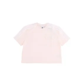 maglietta corta donna poplin pocket tee WONDER WHITE