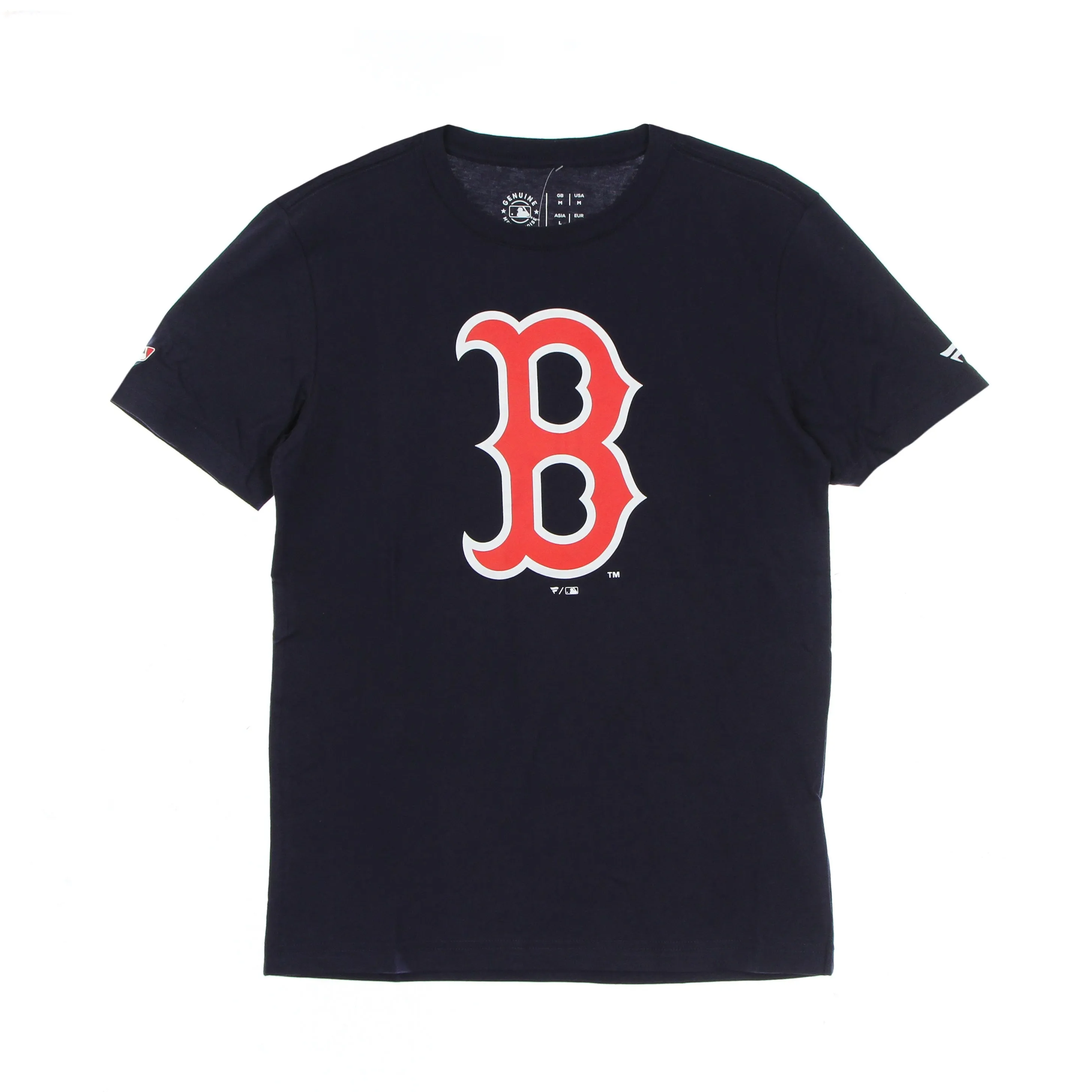 Maglietta Uomo Mlb Mid Essentials Crest Tee Bosred Navy