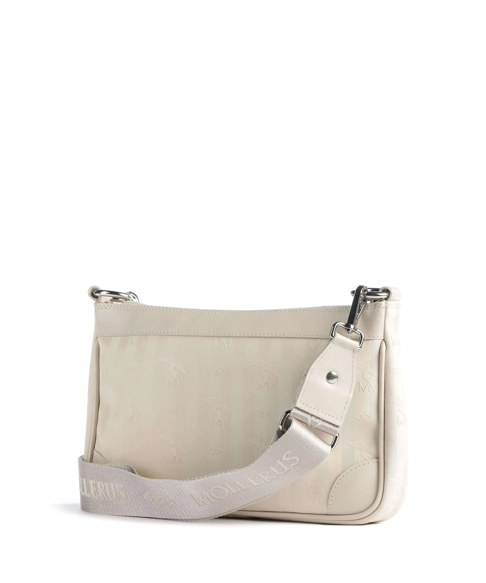  Maison Mollerus Vinerus Flums Borsa a tracolla tela beige  