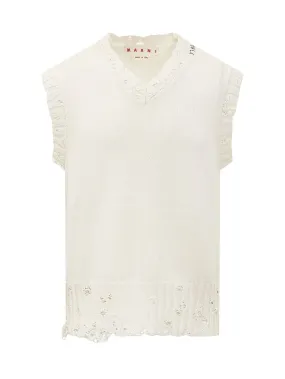 MARNI Maglia Dettaglio Fiore  