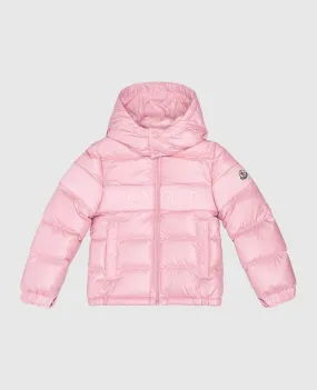 Moncler ENFANT Piumino Truyere con logo rosa baby 1A00051595ZJ1214