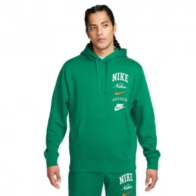 Nike Felpa Con Cappuccio Stack Pack Verde Uomo