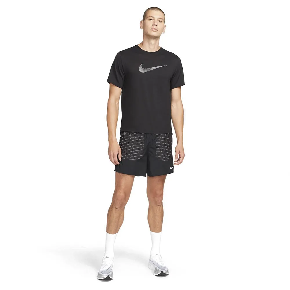 Nike Maglia Running Dvn Miler Gx Reflective Nero Uomo