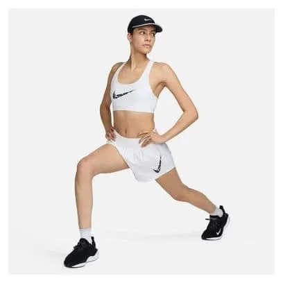 Nike Swoosh Light Support Bra White